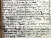 16 мая 1936 год. По страницам газеты "Пашский колхозник".