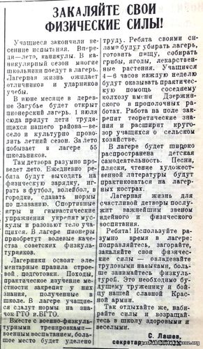 По страницам газеты "Пашский колхозник". 19 июня 1941 г.