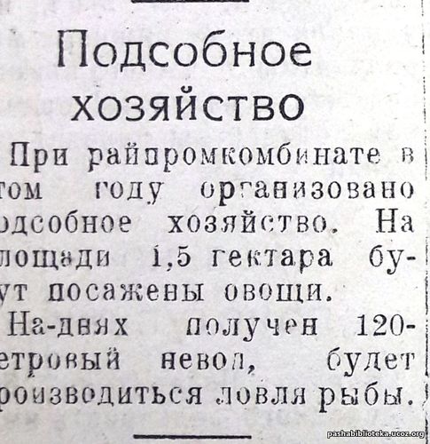 По страницам газеты "Пашский колхозник". 17 мая 1942 г.